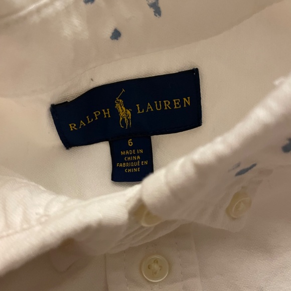 Ralph Lauren Boys Splatter Paint Design Shirt size 6 - Picture 2 of 3